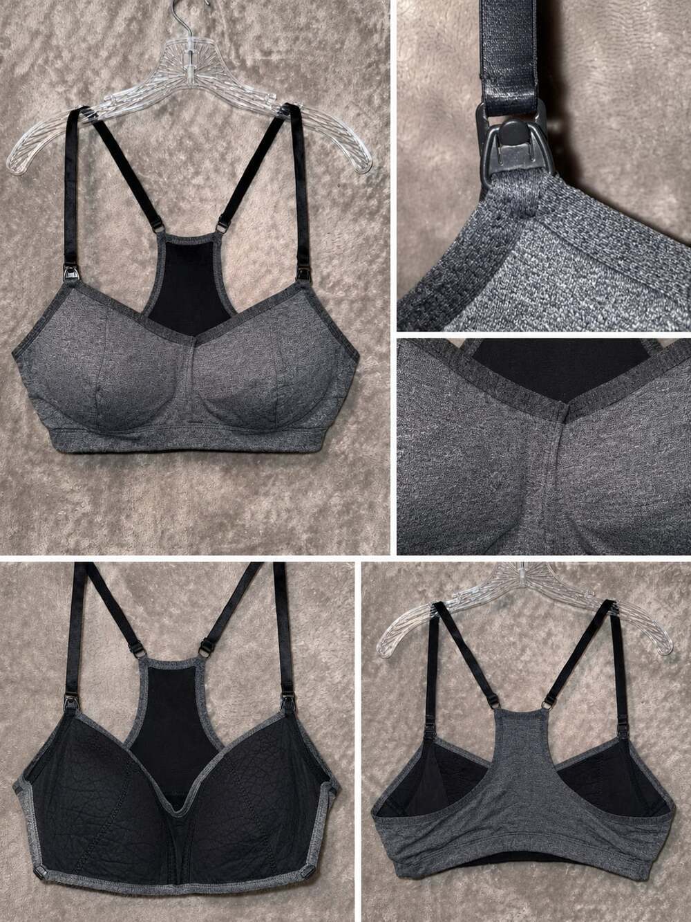 Playtex ComfortFlex Fit Nursing Racerback Wirefree Sports Bra size XL